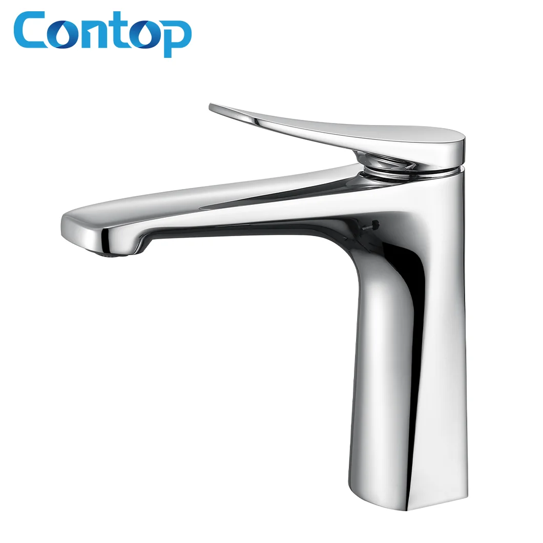 Sanitary Ware Deck Mounted brass Basin Mixer Tap Faucet for apartment hotel home bathroom Faucet