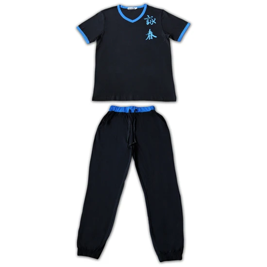 Fast Delivery FAMA Factory Custom Casual Sports Sets Elastic Trousers And T-shirt Set Casual Clothing Summer