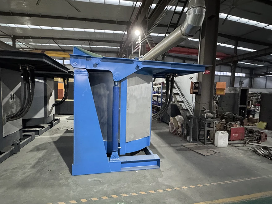 Automatic 1500Kg Induction Melting Furnace Induction Furnace For Cast Iron Aluminum Induction Furnace