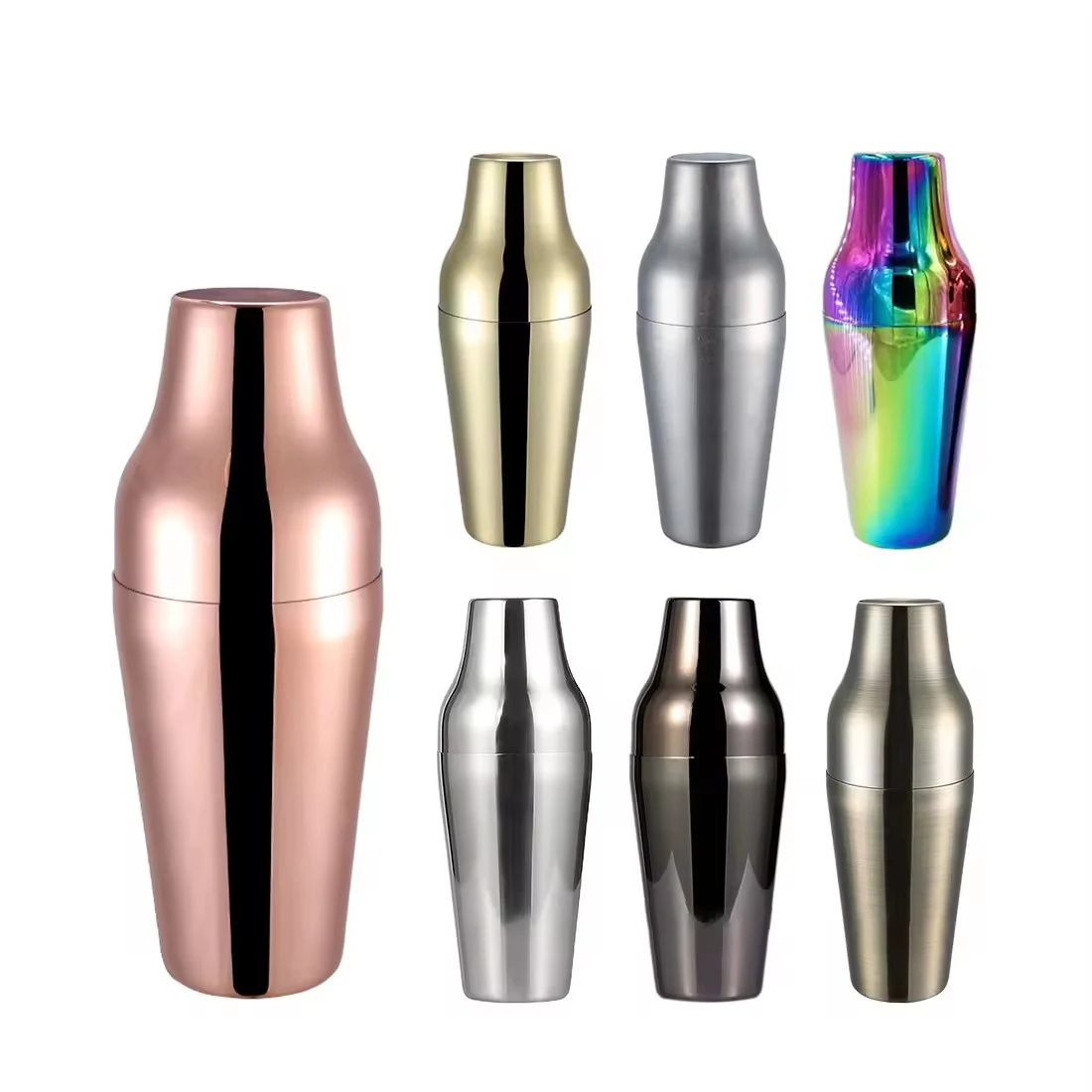 RTS Best-Selling Stainless Steel Cocktail Shaker Bar Tool Set Metal Shaker Cocktail For Drink Mixing