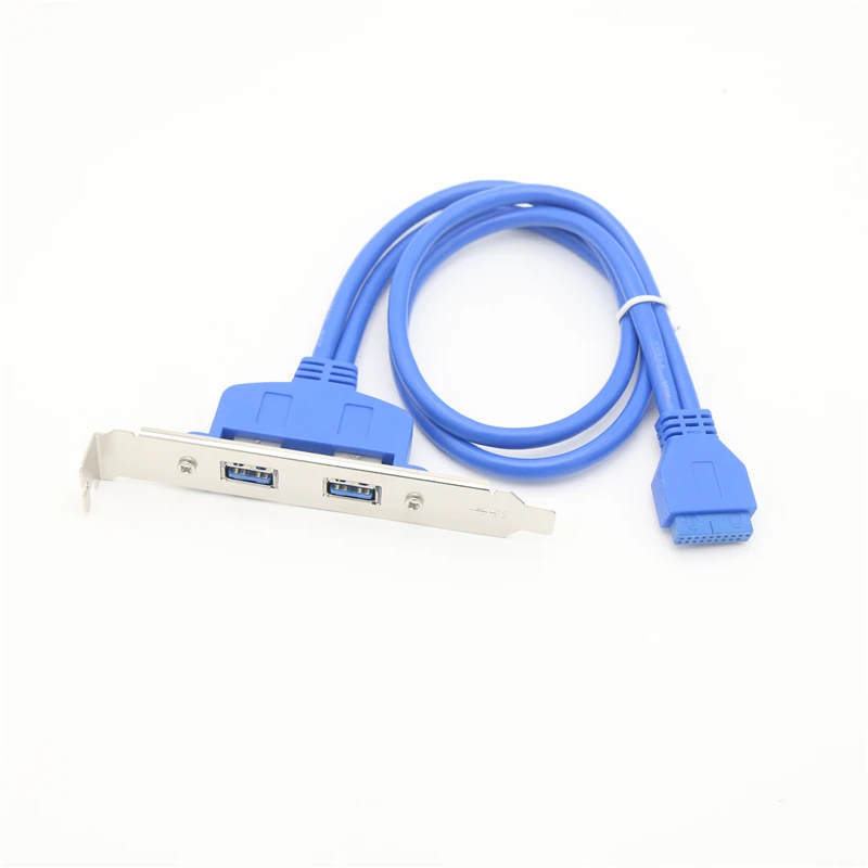 Customized Manufactory 2 Port usb 3.0 Female to motherboard 20pin cable Stock