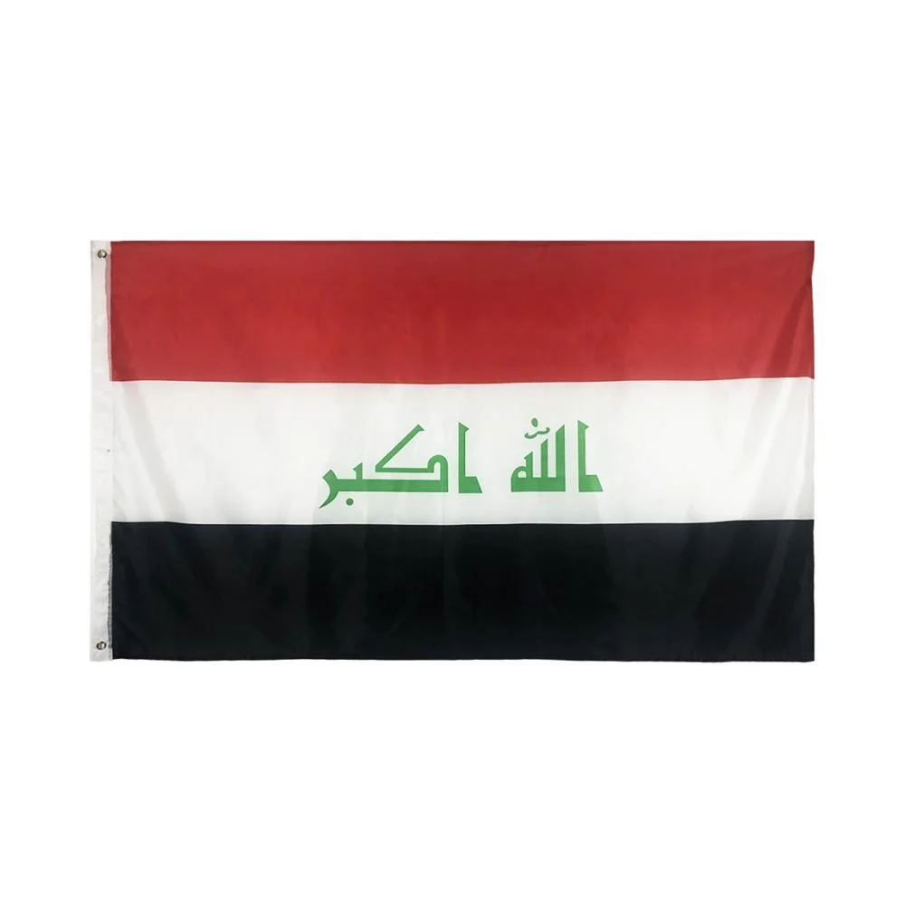 BOLISI digital printing double sided printed polyester 3x5 Iraq flag