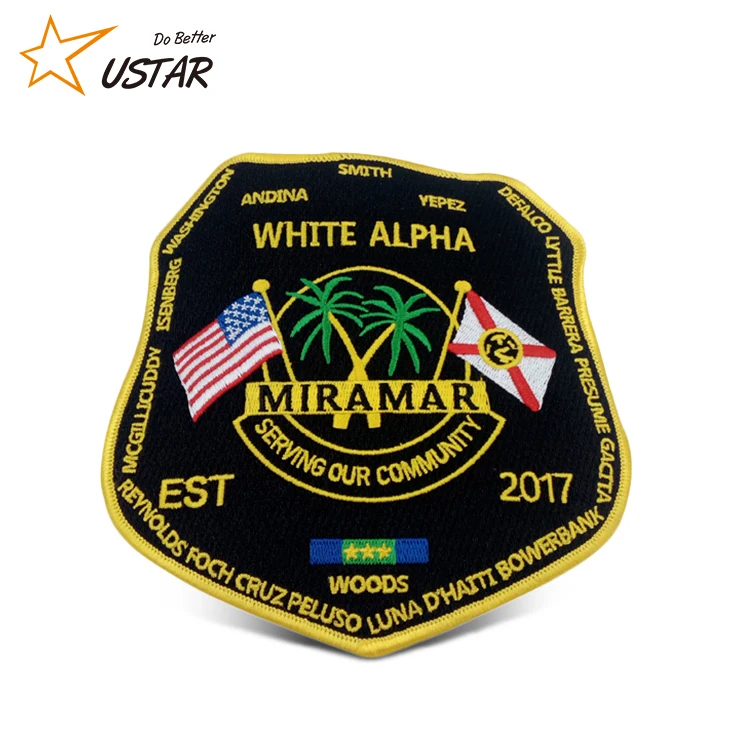 Оптовая продажа, нашивки с вышивкой логотипа на заказ, нашивки с лазерной вышивкой в стиле милитари, армии, флага, школьного текстиля, полиции, нашивки с вышивкой