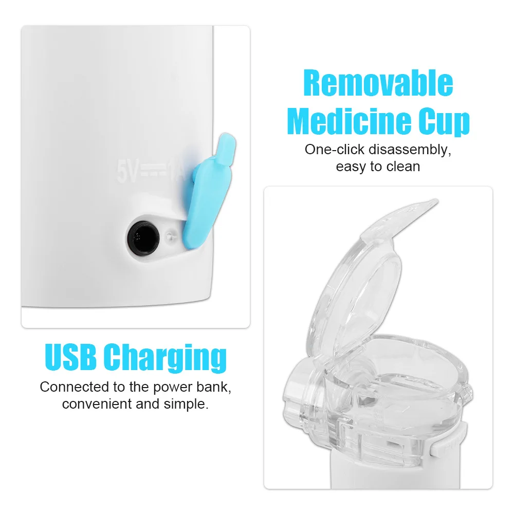 Hot selling mini electric steam portable nebulizer inhaler travel use machine