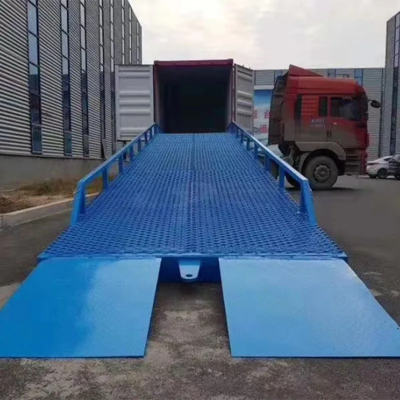 CE ISO 8t 10t 15t mobile hydraulic loading ramp truck loading dock ramps forklift container dock ramp