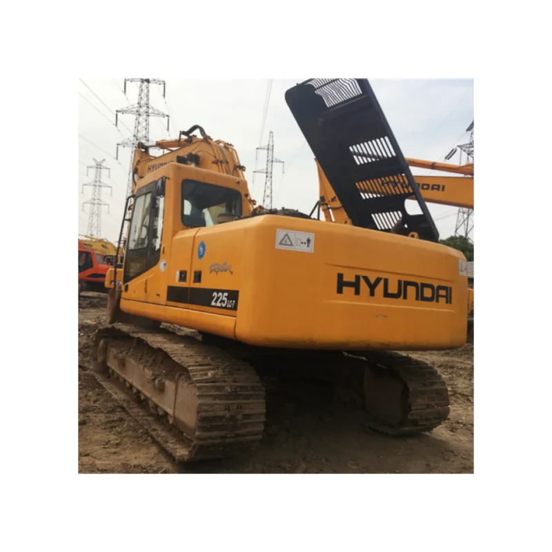 Running State Used Hyundai 225LC-7 Excavator Machinery in Spot Supply on Sale Hyundai 215LC-7 Construction Machine on Sale