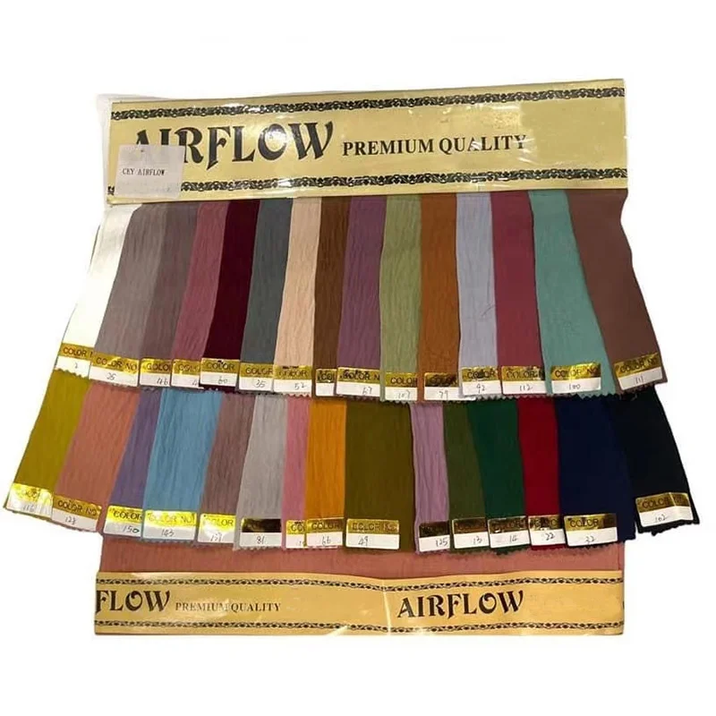 100% Polyester crepe CEY Crinkle Fabric PD Plain Soft Air Flow CEY Fabric For Muslim Abaya Dresses