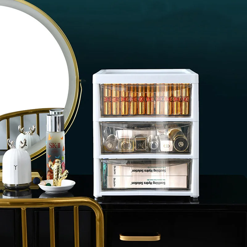 Custom High Quality PP+ABS Portable Home Luxury Cosmetic Packaging Storage Box