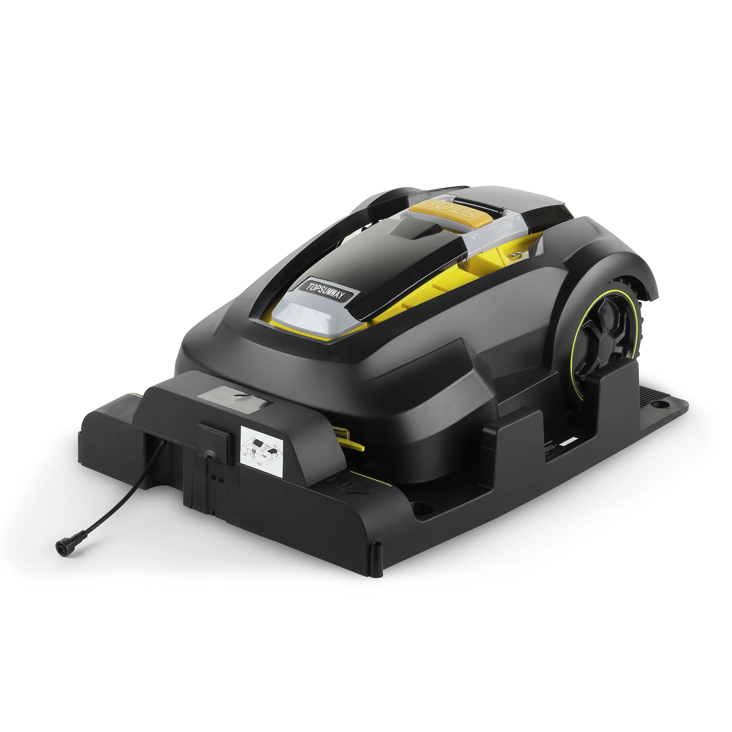 Remote Lawn Mower 24cm Cutting Size 28V Lithium Battery Robot Lawn Mower Automatic Working Area 1000 Square Meter