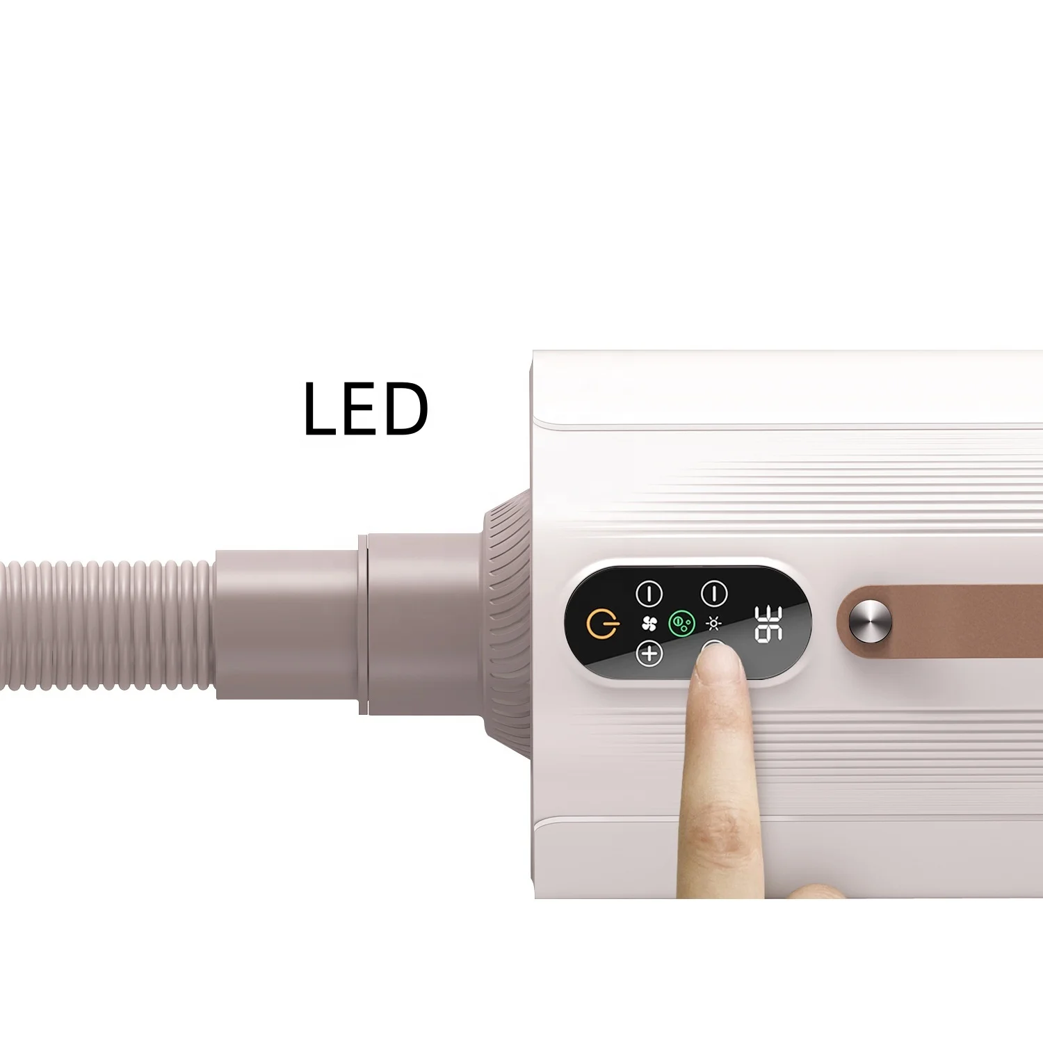 USMILEPET Factory Direct Dog Blow Dryer LED Display Low Noise Pet Dryer with 4 Nozzles High Velocity Pet Blow Dryer for Grooming