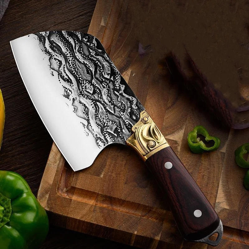 Высококачественный нож для шеф-повара сверхмощный резки мяса и костей двойной край мясника из нержавеющей стали