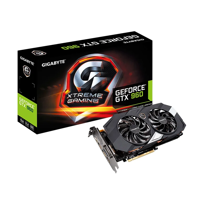 Spot New Gaming PC Computer Card GIGABYTE GPU GeForce GTX 960 GV-N960XTREME C-4GD Video Graphics Card