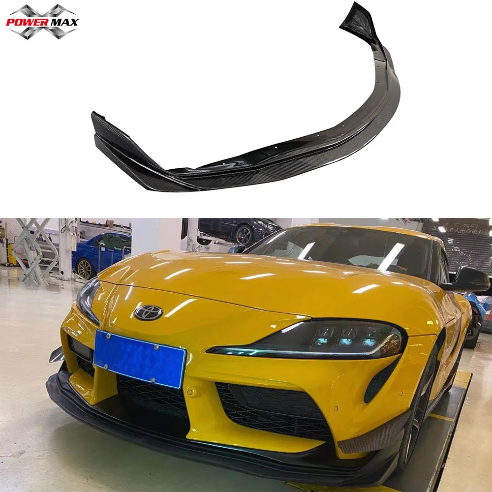 Carbon Fiber V Style Front Bumper Lip for Supra A90 MKV Front Splitter