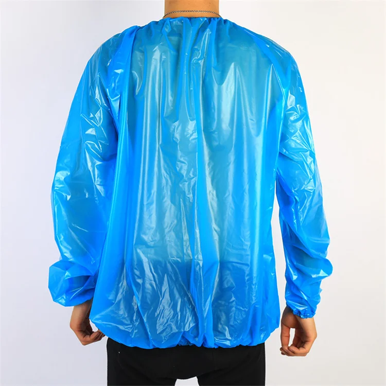 Custom PVC or EVA material Body Exercise Pvc Run Women Men Track Sweat Clothes Weight Loss TPU Sauna Suits