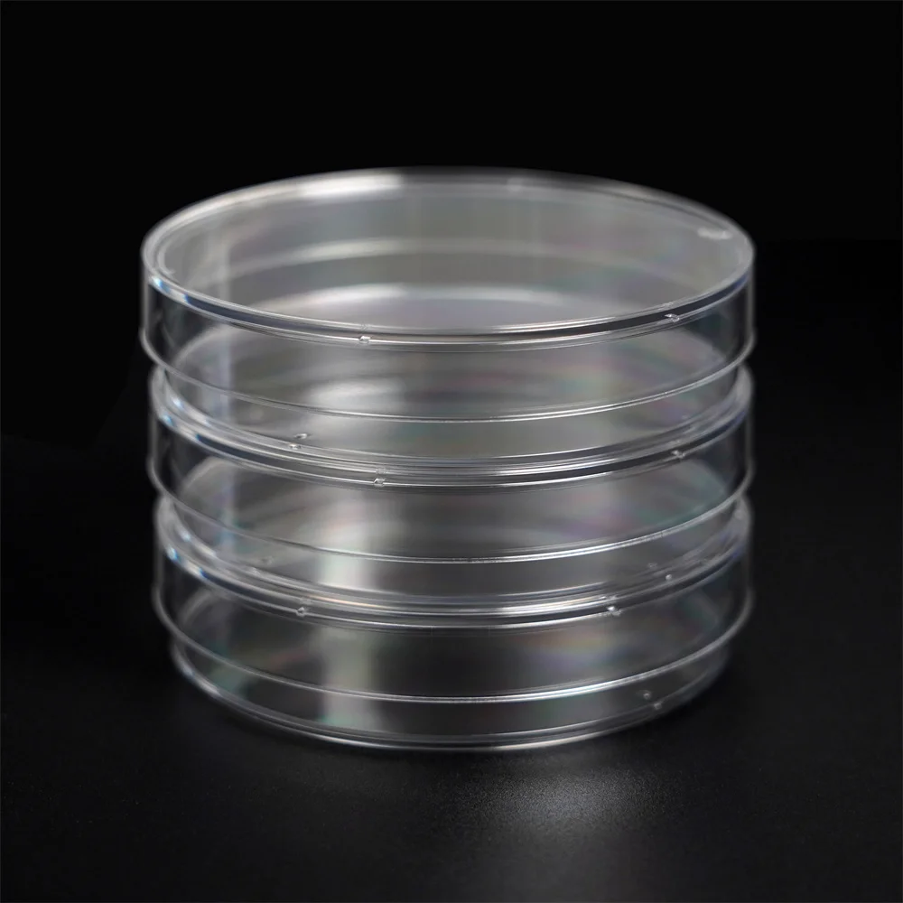 Wholesale Factory Direct Plastic PS High Transparent Petri Dishes 60mm 90mm  Bacteria Petri Dish