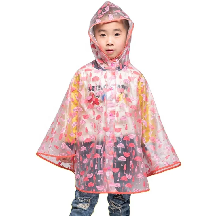 
Fashionable cheap kids raincoats and ponchos/pvc children rain coat 