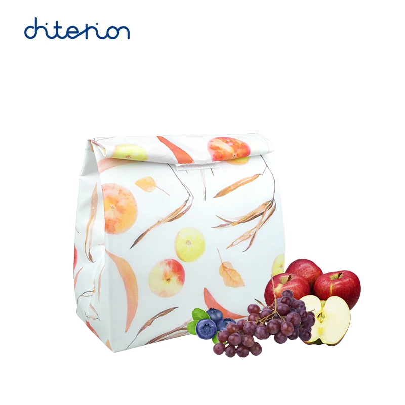 Factory Price Fruit Animal Insulated Thermal Breakfast Sack Polyester Kids Children Box Portable Insulated Cooler