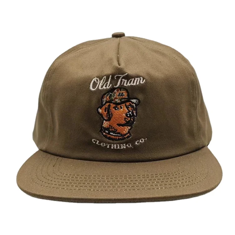 Factory Custom vintage Snapback Hats Unstructured Snapback Caps 5 Panel  60cm Hip Hop Caps