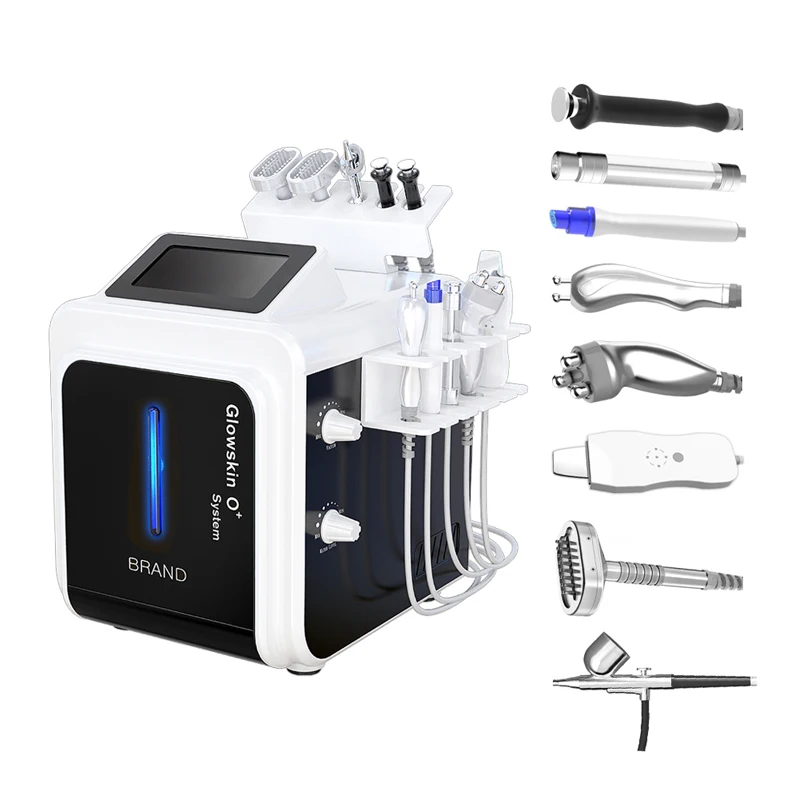 8 In 1 Skin Rejuvenation Hyperbaric Oxygen Hydro Aqua Spray Jet Water Peeling Facial Lifting Dermabrasion Machine
