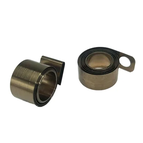 power spring of fan in Stainless steel extension spring power stretchable flat spiral spring for retractable belt barrier