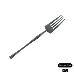 Titanium Matte Black Plated Cutlery Stainless Steel Flatware Set Silverware For Sale
