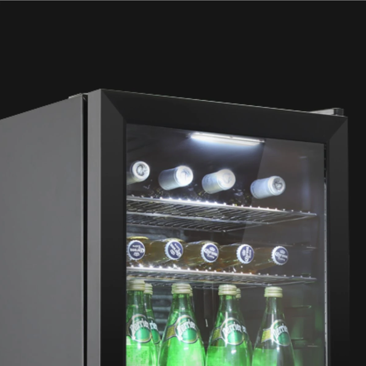 stainless steel door frame beverage and wine cooler small bar fridge home refrigerator