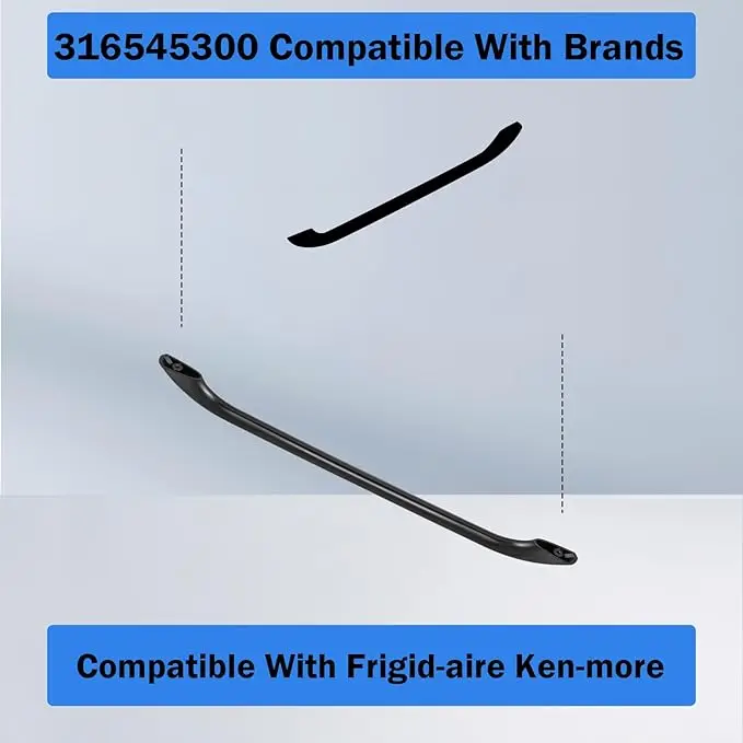 316545300 Oven Door Handle Replacement Compatible with Frigi-daire Ken-More Gas/Electric Oven Range Stove  Black