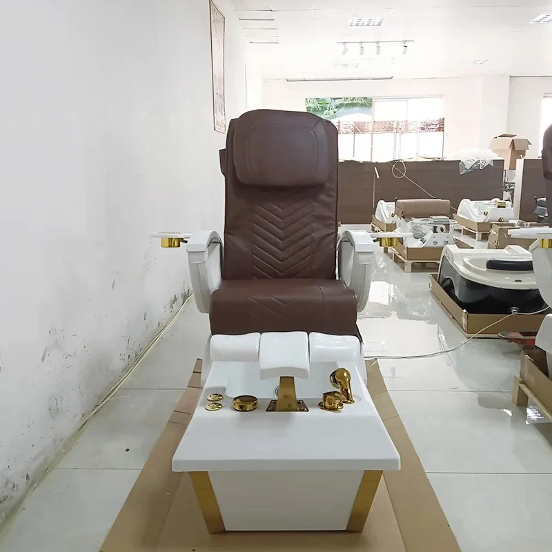 FengSheng Luxury Nail Salon Equipment Pedicure Manicure Chair Foot Spa Massage Chairs for Sale