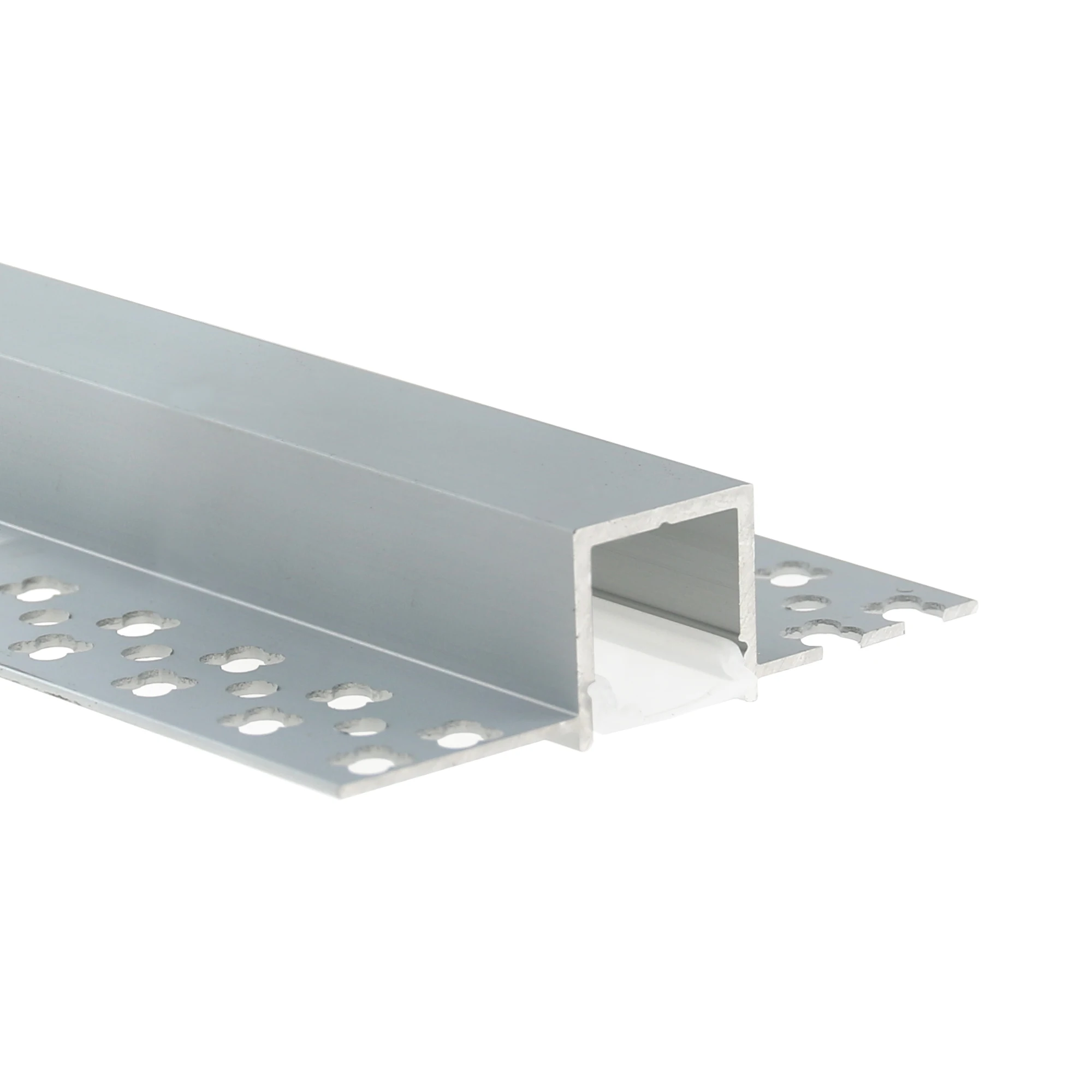 Customized Drywall LED Aluminum Extrusion Channel Plaster Aluminium Base Profile Diffuser For LED Strip