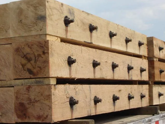 NBHC020 Timber Bolts with Hex Nuts and Washers for crane mats Douglas Fir Mats Bolt Hardwood Crane Mats bolt anchor