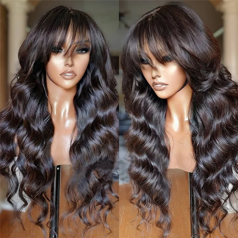 Wholesale Cheap 1B Natural Black Color Deep Wave Virgin European Human Hair Invisible Hairline Cuticle Aligned Lace Front Wig