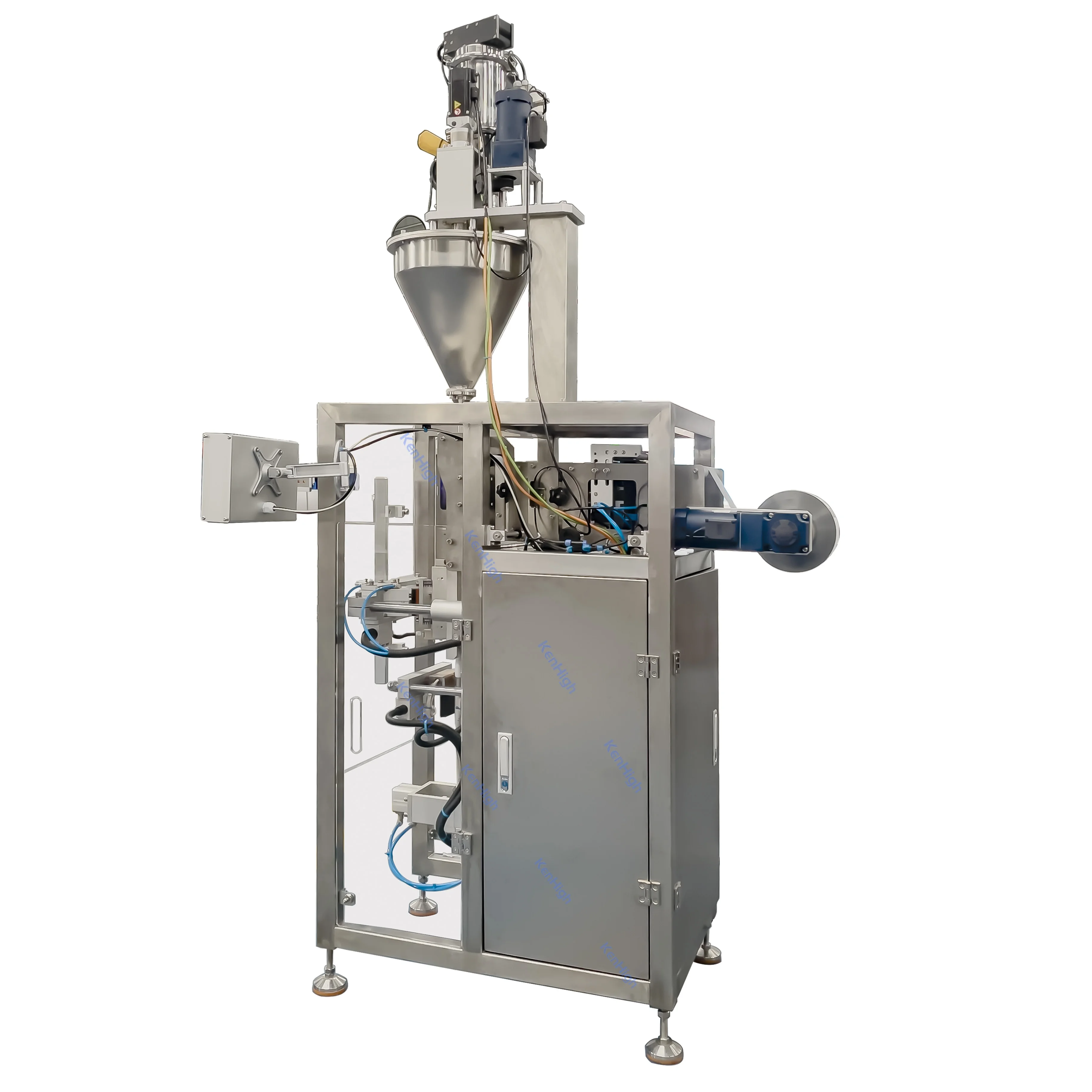 Automatic VFFS Round Corner Whey Cosmetic Lemonade Drink Mix Spirulina Powder Stick Packing Machine