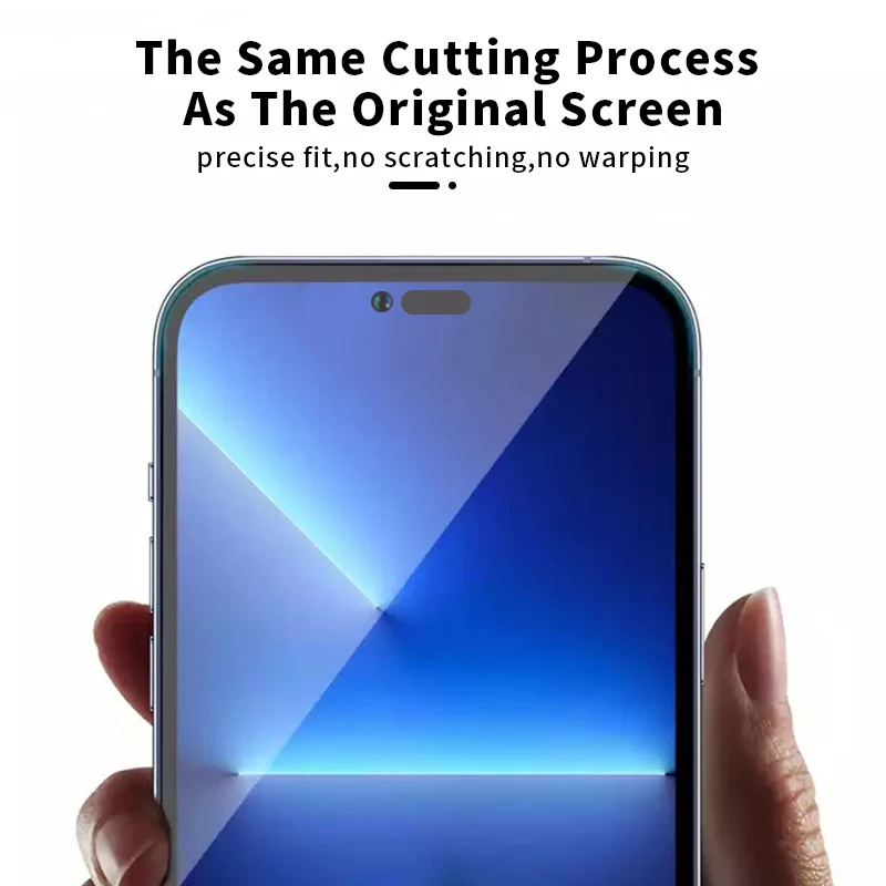 Amazon Premium Quality Top Glass D Pro 3D Silk Print Full Glue Tempered Glass Screen Protector For iPhone 14 13 12 11