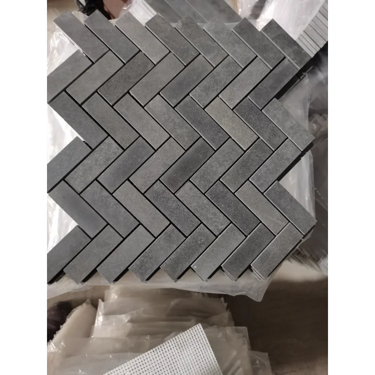 Kitchen Ceramic Stone Chip Wall Big Limestone Tile Brick 5mm Floor Cheap Mosaic