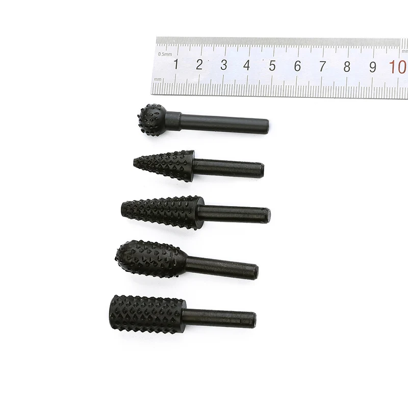 Набор сверл из углеродистой стали для деревообработки, 6 мм, хвостовик 1/4 дюйма, 5 шт.