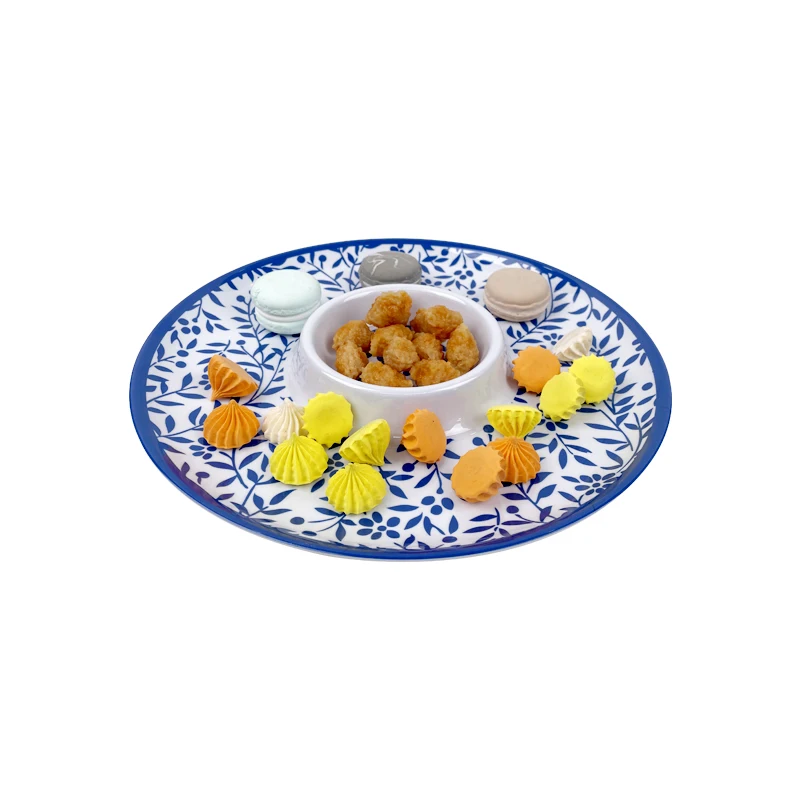 Wholesale Custom Melamine Tray And Dish Divided Plate Chip And Dip Serving Plates