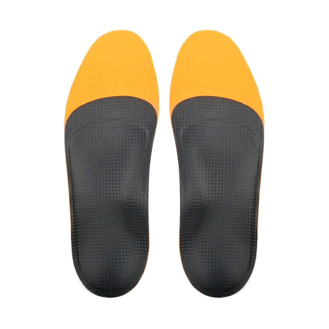P21M Carbon fiber PU insole heat moldable flat feet orthopedic arch support custom insole orthotics