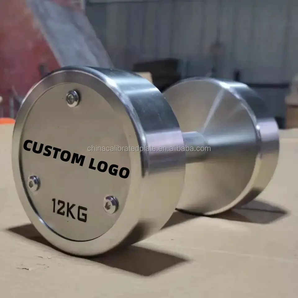 High Quality Custom Logo Stainless steel dumbbell set  2.5kg-90kg dumbells sports equipment free weights  chromed dumbbells