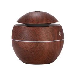 Home Office Mini Cool Mist Maker Electric Difusores Aroma Diffuser Wood Ultrasonic 130ML Air Humidifier Essential Oil Diffuser