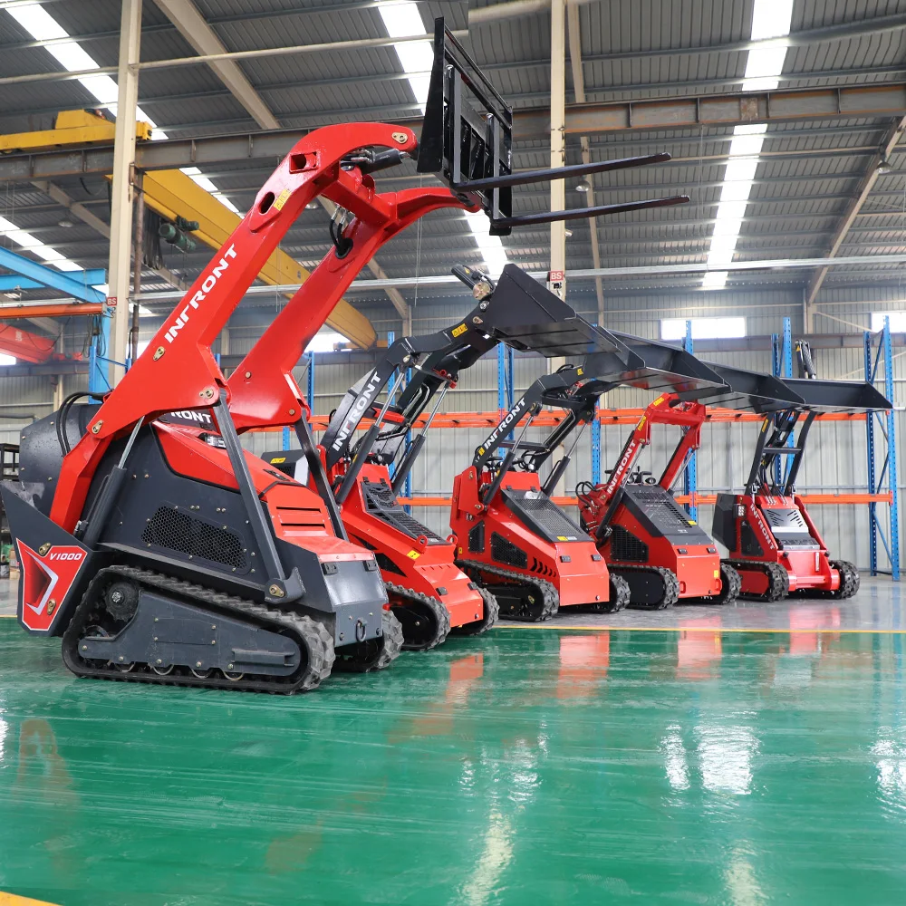 2024 Perkins 25hp Diesel Mini Crawler Loader Super Cheap Load 500-600kg Free Shipping Home Skid Steer Drive