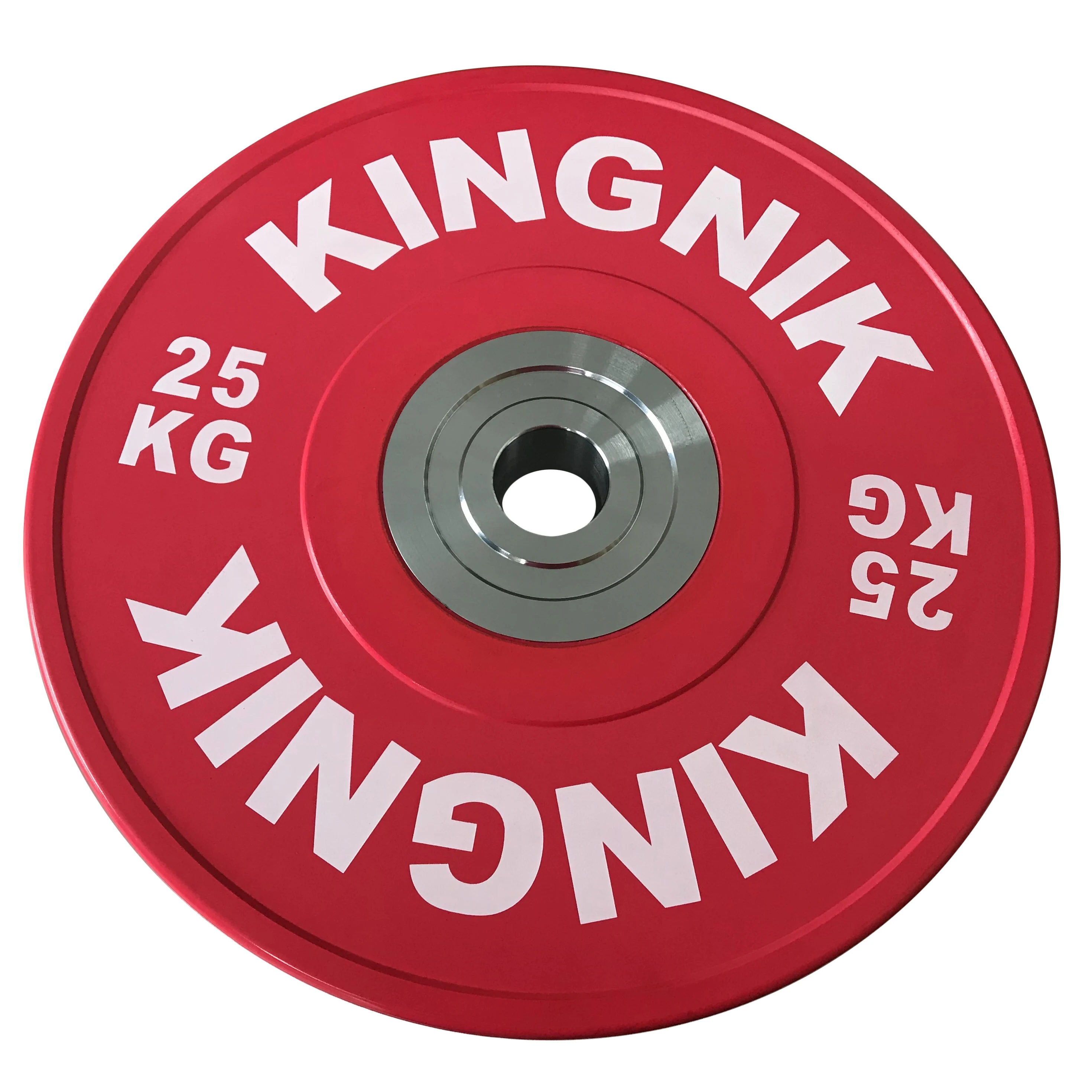 25KG RED WEIGHTLIFTING RUBBER BUMPER PLATES HIGH QUALITY