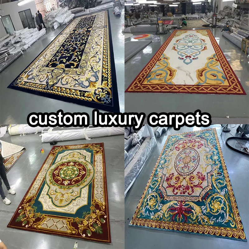 Custom Premium Wool Carpets Hand Tufted for Living Room Elegance