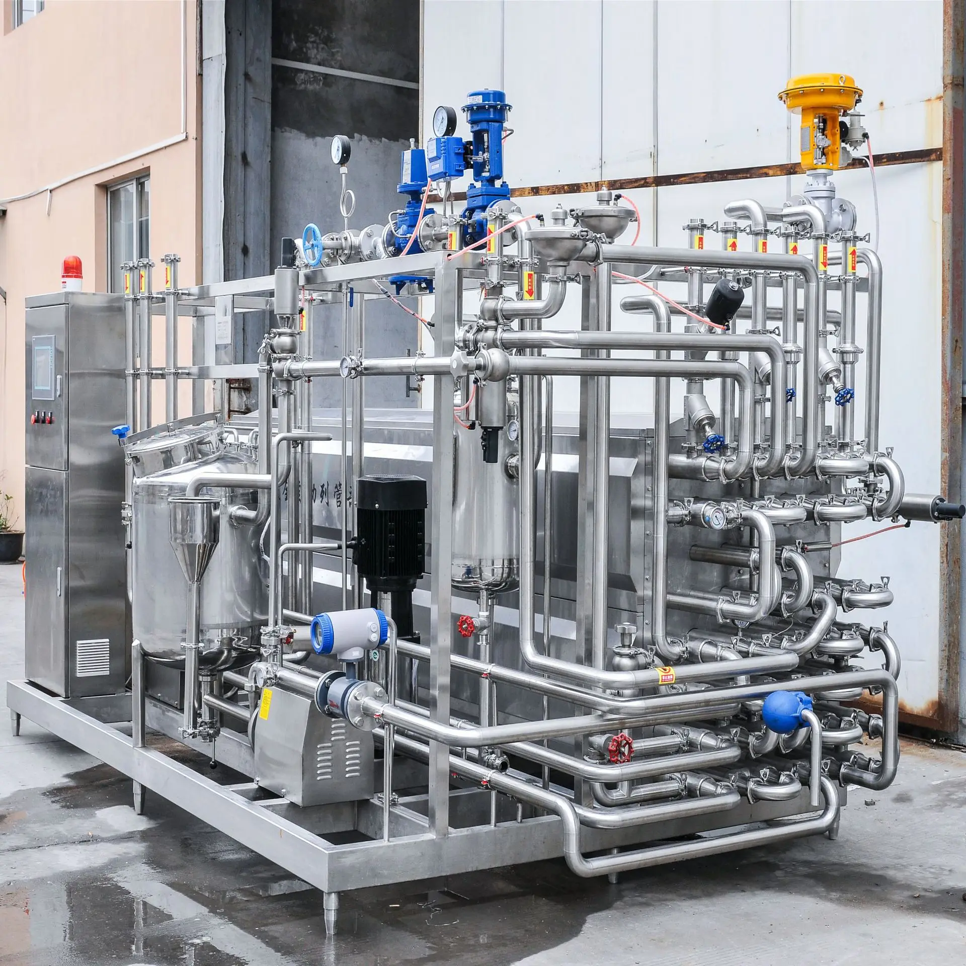 Stainless steel food grade 3000L/H Pasteuriser Machine for milk