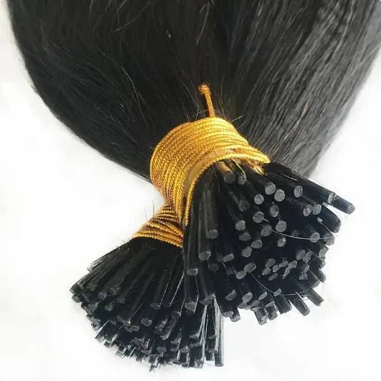 Raw Keratin i tip extension hair 100% virgin remy natural hair extension human i tip U tip hair extensions wholesale