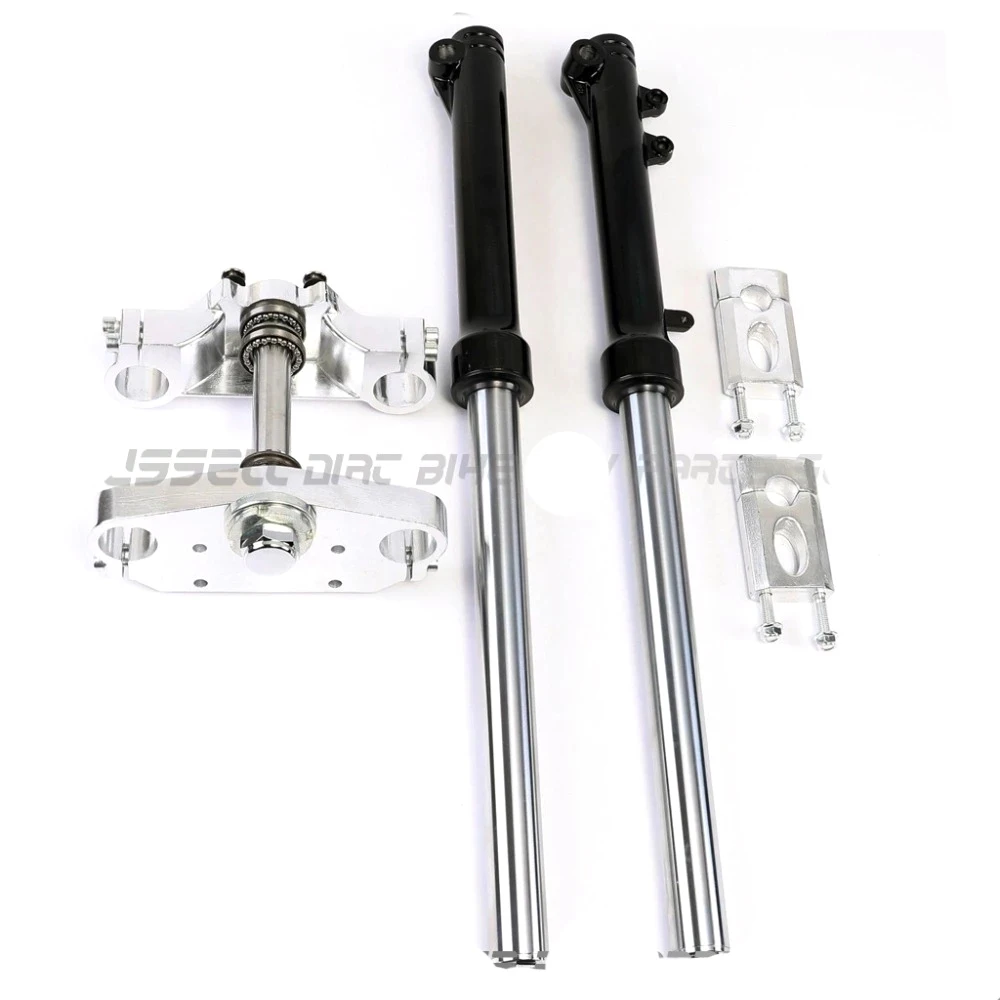 33 mm Front Fork Shocks Suspension and Handlebar triple Tree clamp Bar Riser For Dirt Pit Bike CRF50 50cc 70cc 110cc 125cc