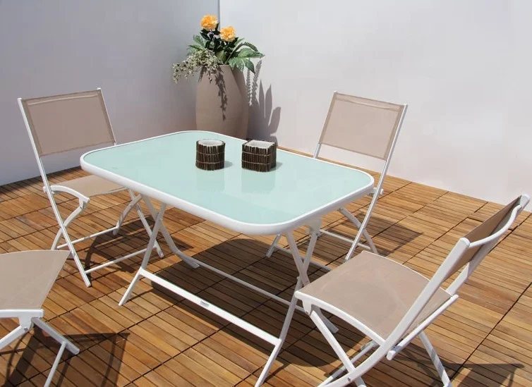 Uplion Steel Metal Garden folding table and chair