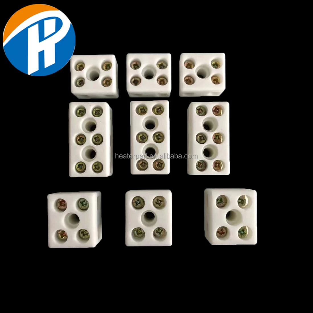 High Quality 2 way 3 way and other Ceramic Terminal Blocks Ceramic Wiring Terminal Alumina Connector