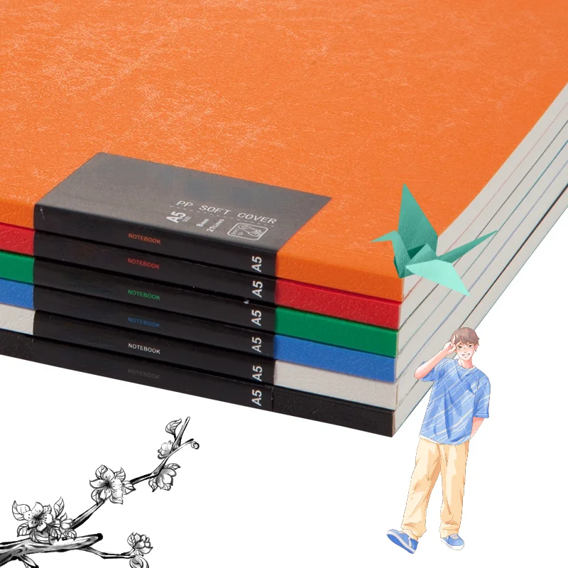 Holi Mini A5 College Exercise Notebooks Customizable Journal Custom Printed Pages Spiral Loose-leaf Notebook For Student