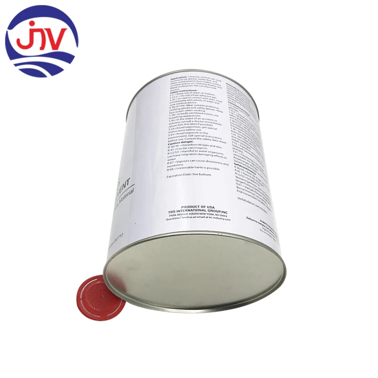 Customized White Mini Empty  4L Tin Pail  Paint Metal Drums 1 Gallon Tin Can for Paint