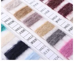Hand-knitted Wool Yarn Colorful Alpaca Mohair Rough Wool Rod needle knitting yarn scarf coat line DIY Sweater Scarf Thread